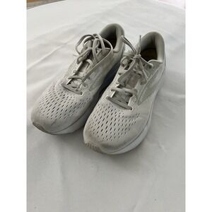 Womens Brooks Ghost 16 120407 Neutral White Grey Medium Running Shoes Sz 10.5